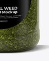 Plastic Jar with Dill Weed Spice Mockup