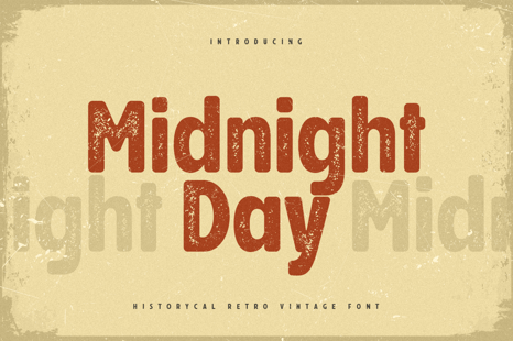 Midnight Day - Historical Retro Vintage Font - Fonts
