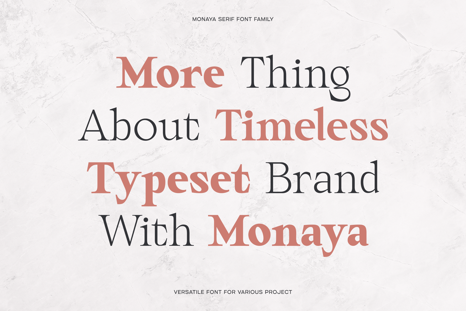 Monaya - Elegant Serif Font Family