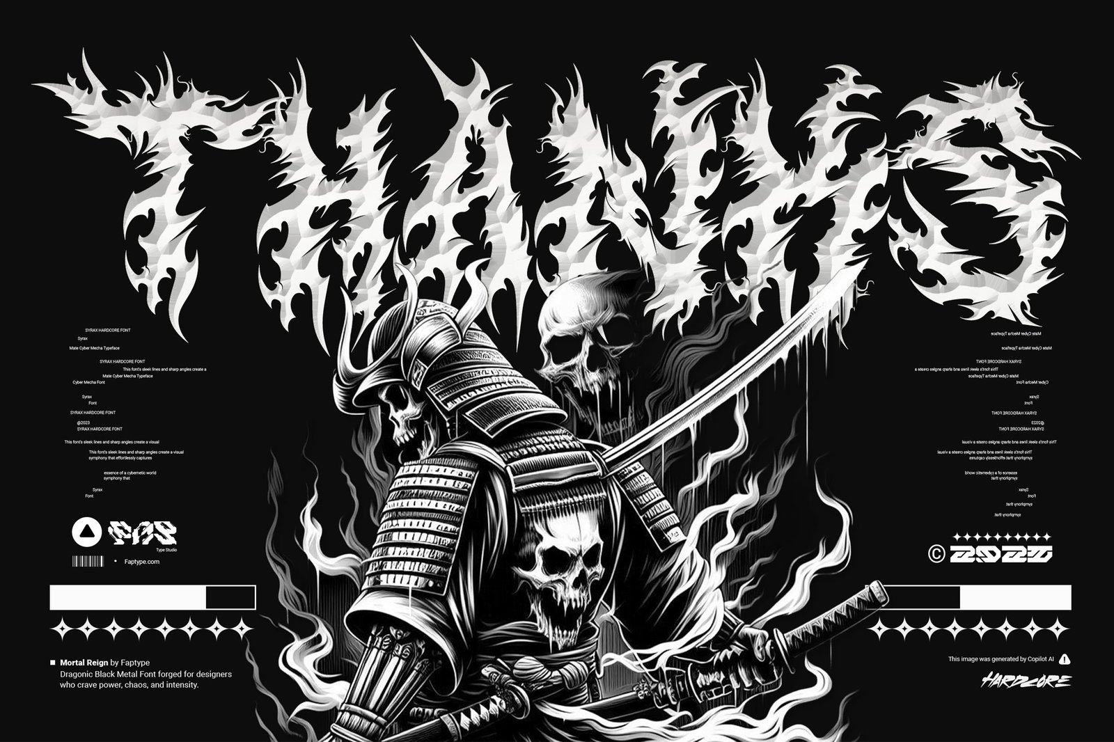 Mortal Reign | Dragonic Black Metal Font