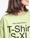 Young Couple Wearing Oversized T-shirts and Jeans Mockup