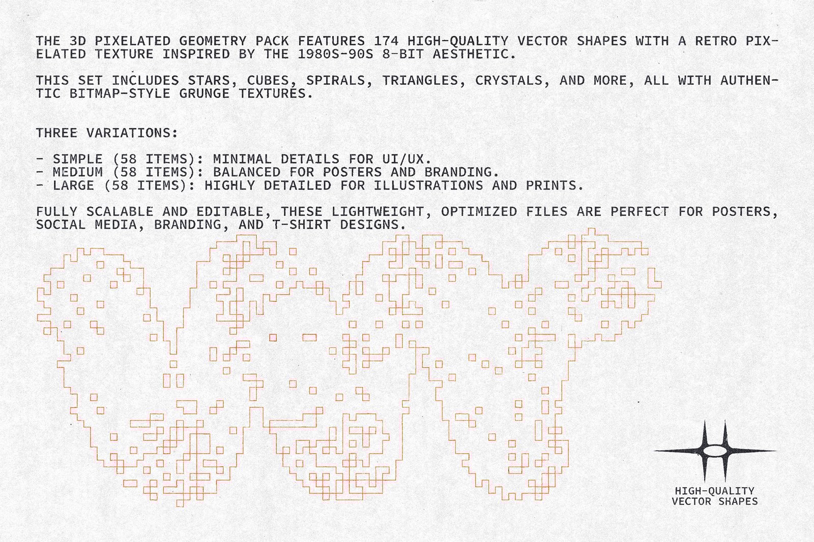 3D Pixelated Geometry Pack