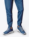Man Wearing a Sweatshirt and Pants Mockup