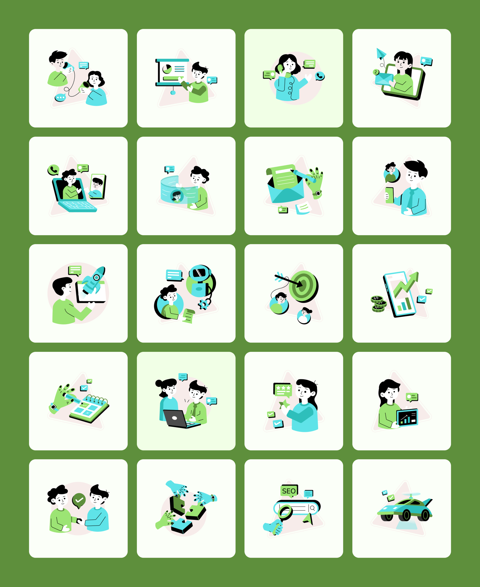 Business Ecosystem Illustrations