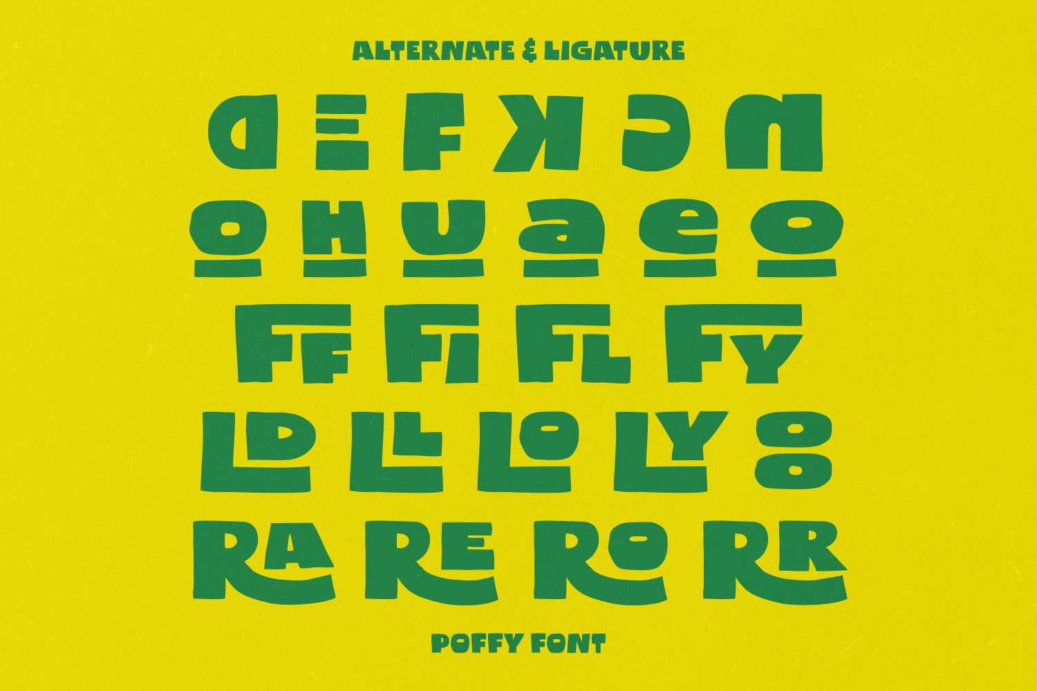 Poffy - Quirky Bold Display Sans Font