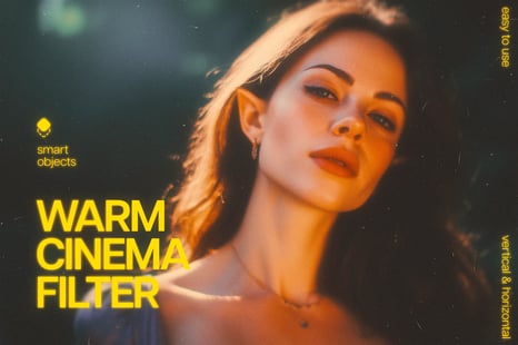 Warm Cinema Filter Photo Effect - Instagram story