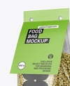 Transparent Package with Green Buckwheat Mockup