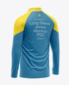 ¼ Zipper Mock Neck Long Sleeve Jersey