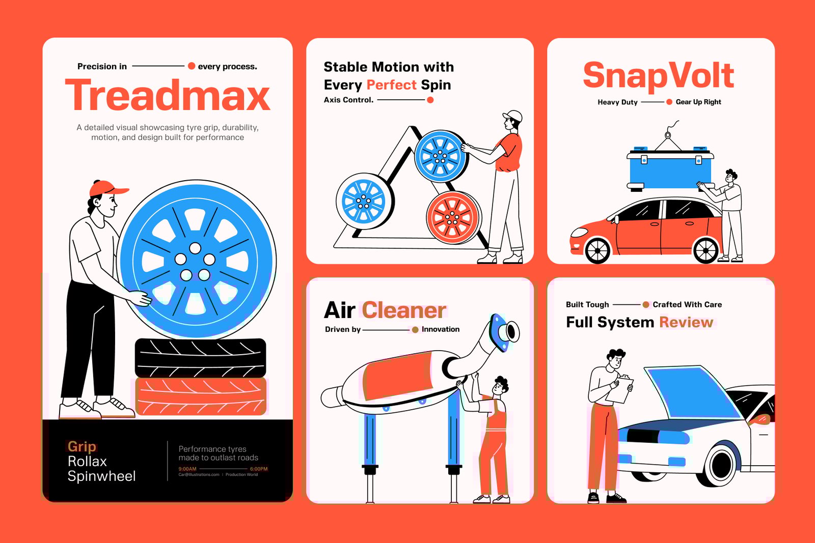 Car Illustration Art Set