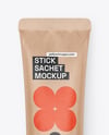 Kraft Stick Sachet Mockup