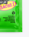 Glossy Sachet Mockup