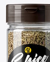 Plastic Spice Jar with Rosemary Mockup