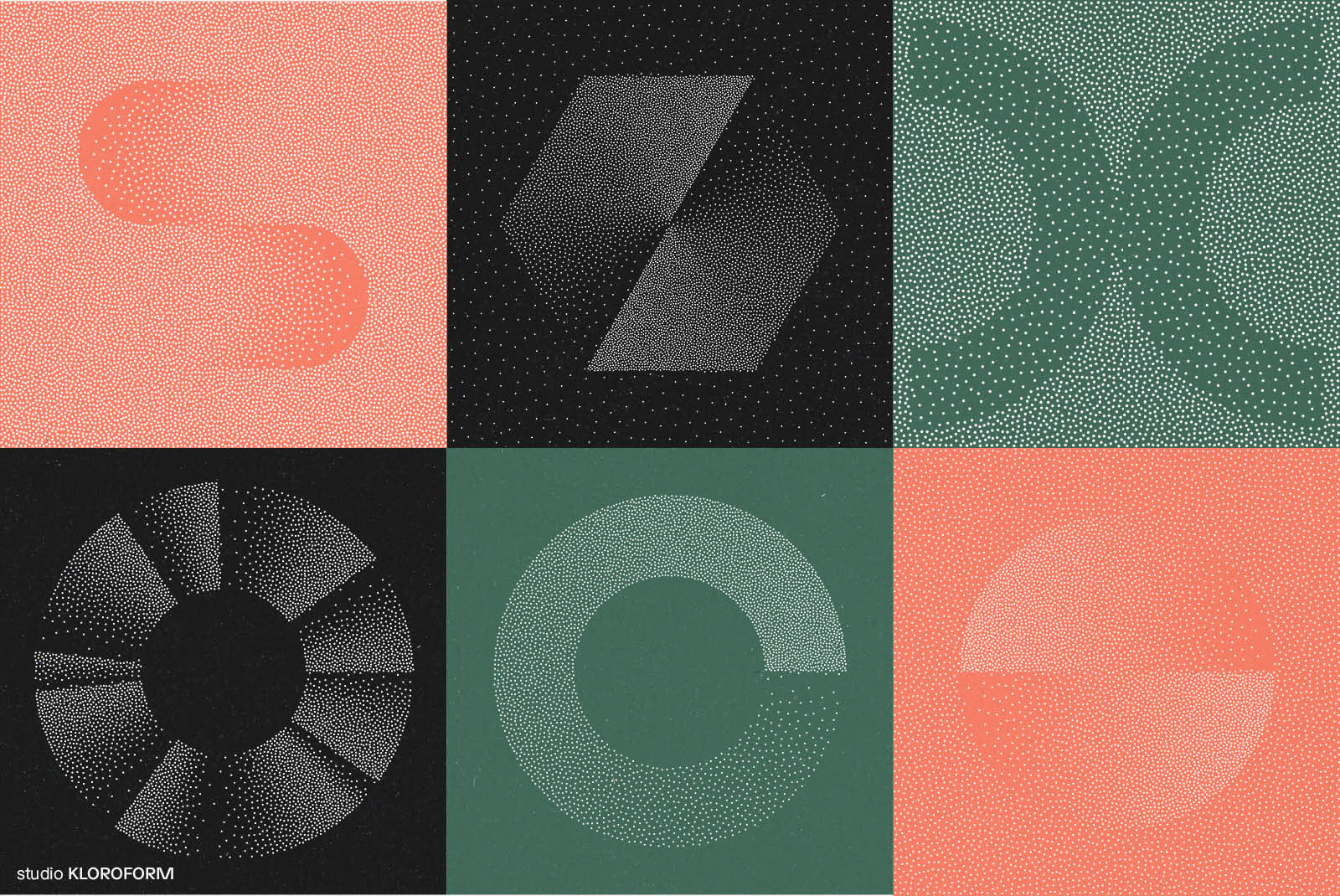 Stipple 1 - 100 dotted objects
