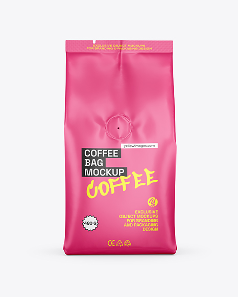 Matte Coffee Bag Mockup