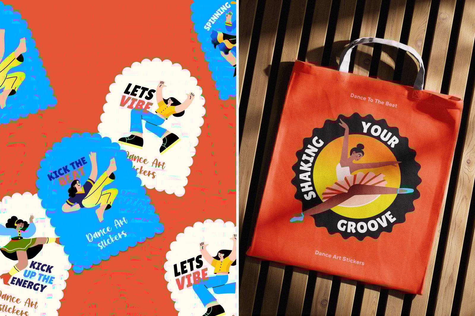 Dance Stickers Art Set