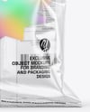 Transparent Clear Plastic Snack Bag Mockup