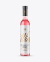 Clear Glass Pink Wine Bottle Mockup
