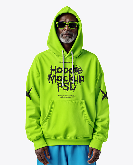 Elderly Black Man Wearing Hoodie and Sweatpants Mockup - Carhartt+Sweatshirts+without+Hoods+for+Men+|+Dungarees