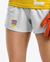 Female Soccer Goalkeeper Wearing Long Sleeve Jersey Mockup