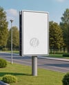 Outdoor Vertical Billboard Mockup