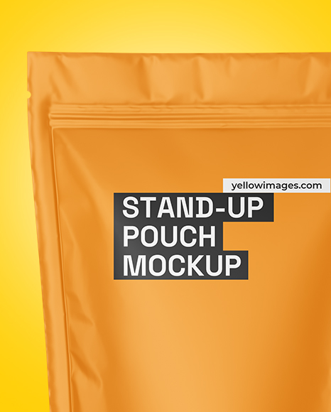 Matte Stand-up Pouch Mockup