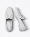 Pair of Suede Loafers Mockup