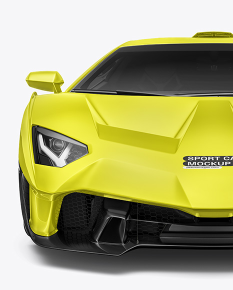 Sport Car Mockup - Front View
