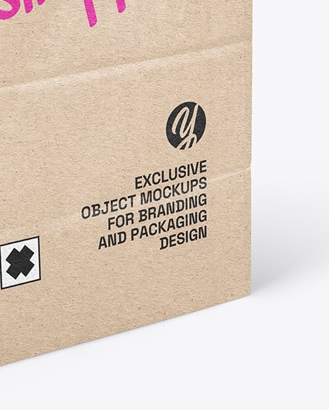 Kraft Paper Shopping Bag Mockup