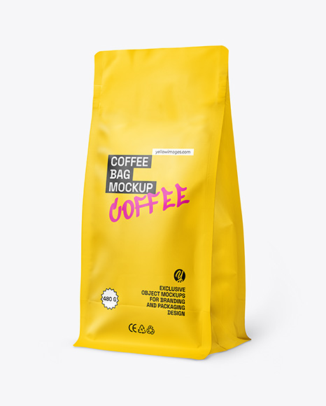 Matte Coffee Bag Mockup