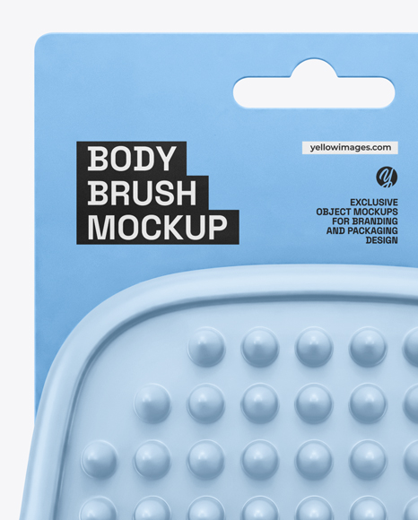 Silicone Body Brush Mockup