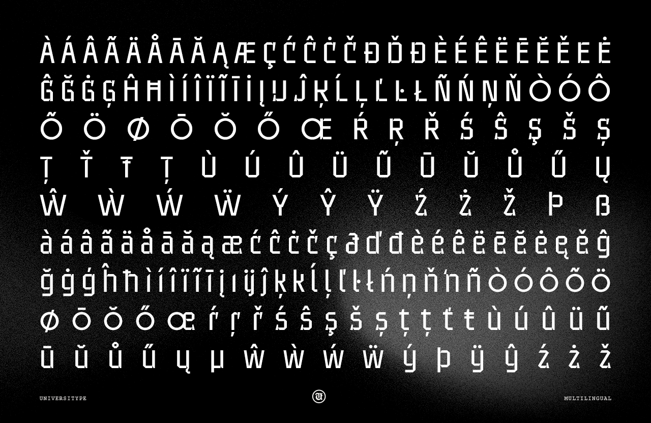 UT Sracotien - A Modern Futuristic Super Family Font