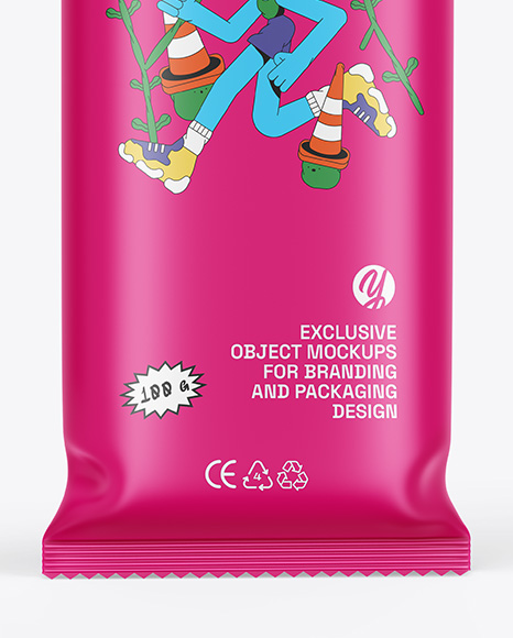 Matte Flow Pack W/ Ice Cream Mockup
