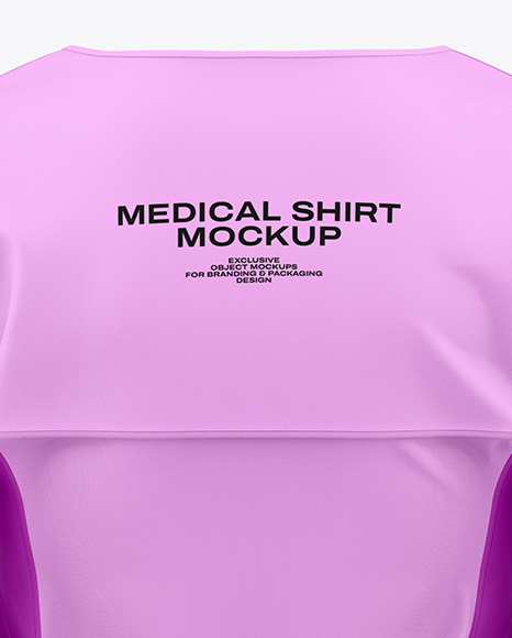 Women's Medical Shirt Mockup - Back View