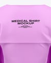 Women's Medical Shirt Mockup - Back View