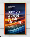 Framed Poster on a Wall Mockup