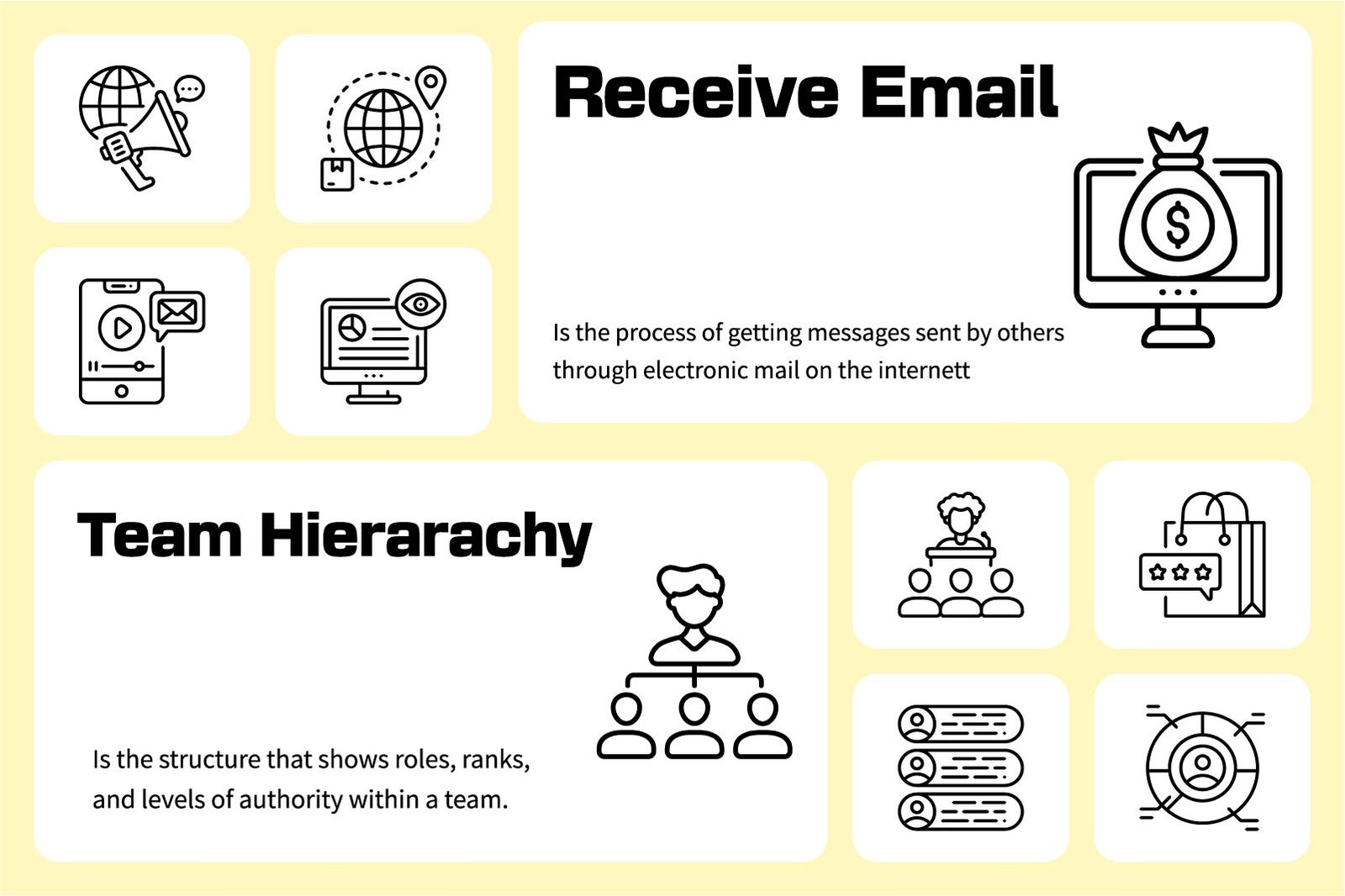 Product Management Outline Icon Set