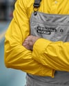 Engineer Wearing Bib Overalls and Shirt Mockup