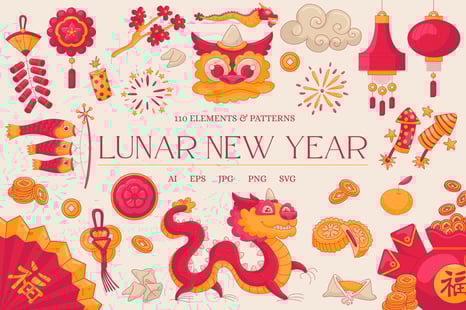 Lunar New Year Bundle - Graphics