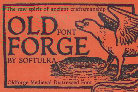 Oldforge Medieval Distressed Font - Fantasy fonts