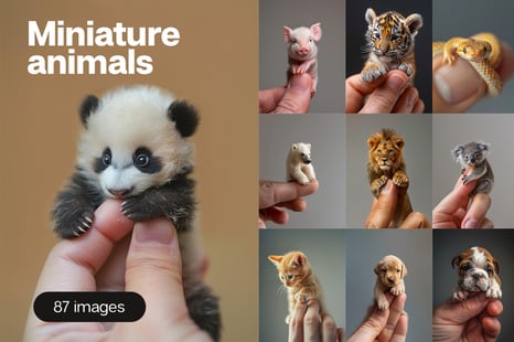 Miniature animals - 87 images - Stock Photos