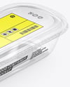 Clear Plastic Food Container Mockup