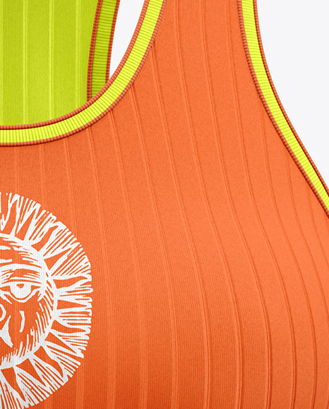Women's Ribbed Tank Top Mockup