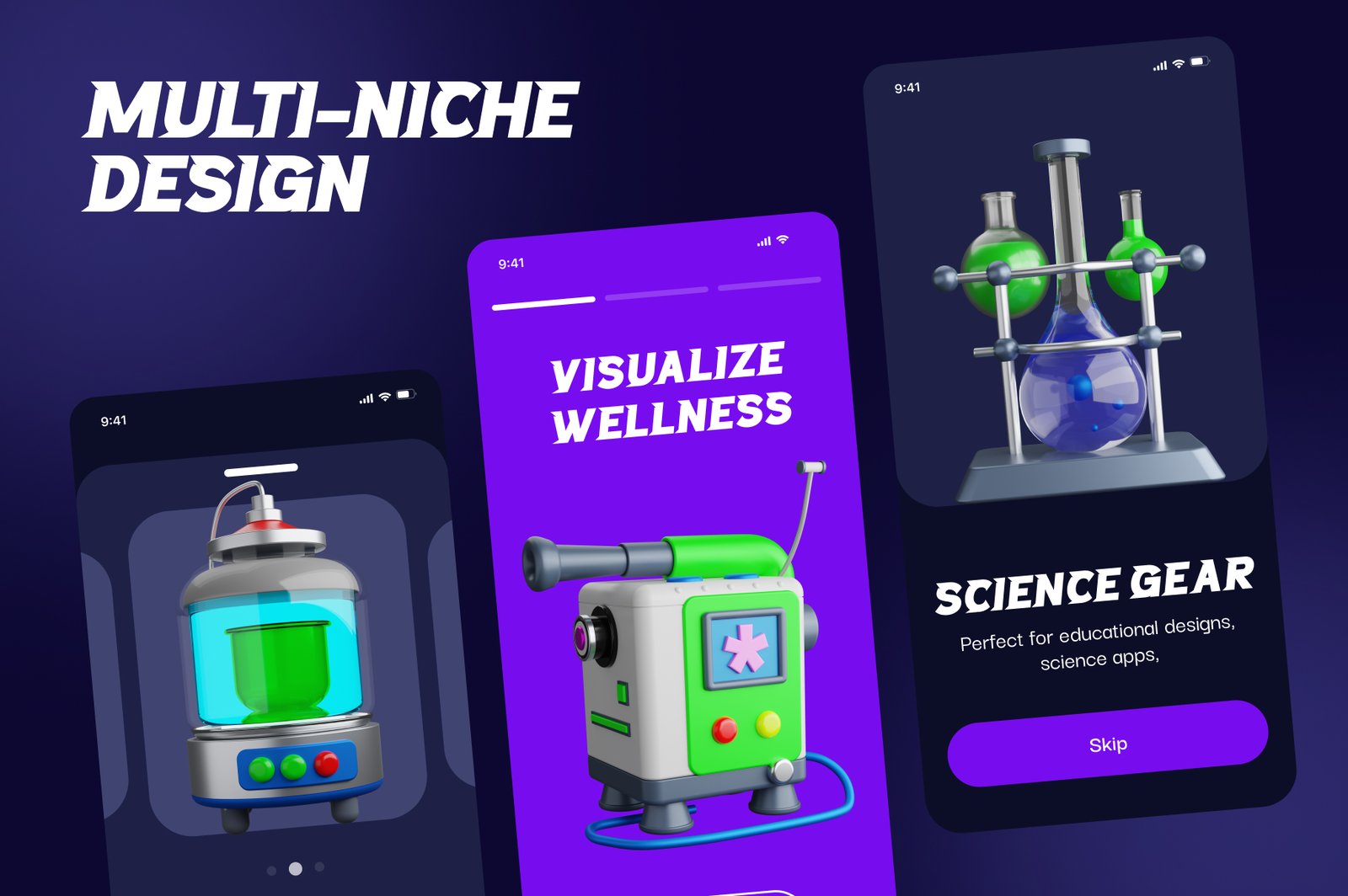 3D Medical Icons Collection