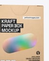 Kraft Paper Box Mockup – Half Side View