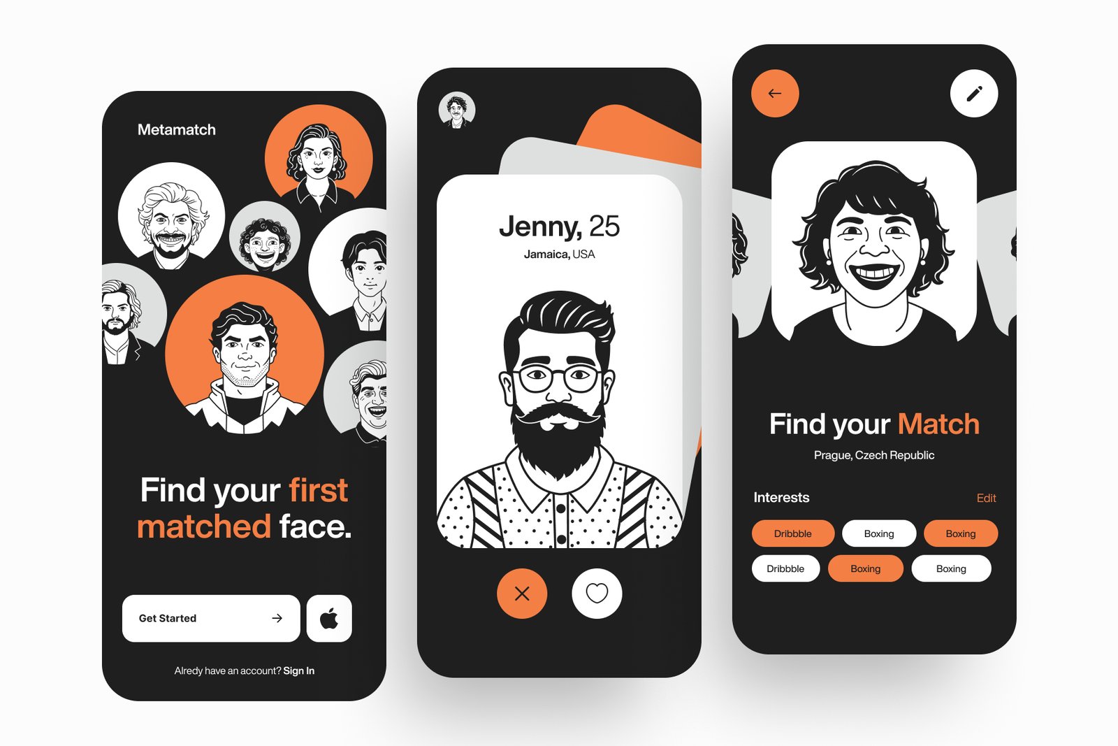 Character Portrait Icon Set