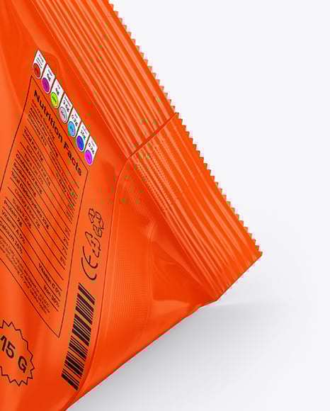 Glossy Triangular Package Mockup