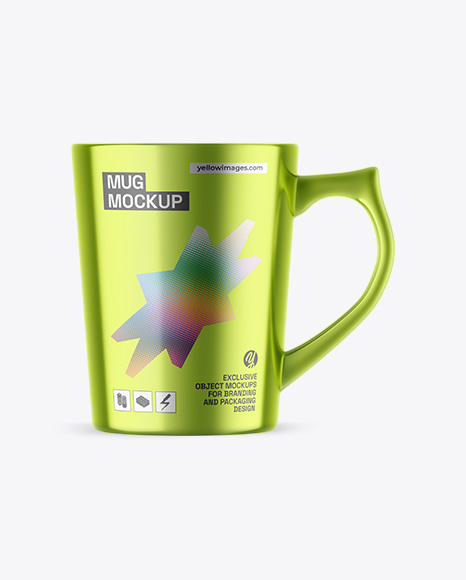 Metallic Mug Mockup