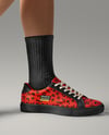 Woman Wearing Sneakers and Socks Mockup