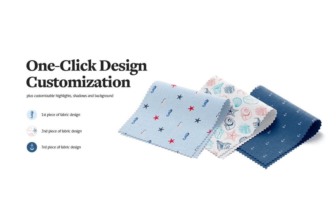 Fabric Swatches Mockup