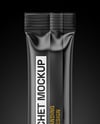 Glossy Stick Sachet Mockup